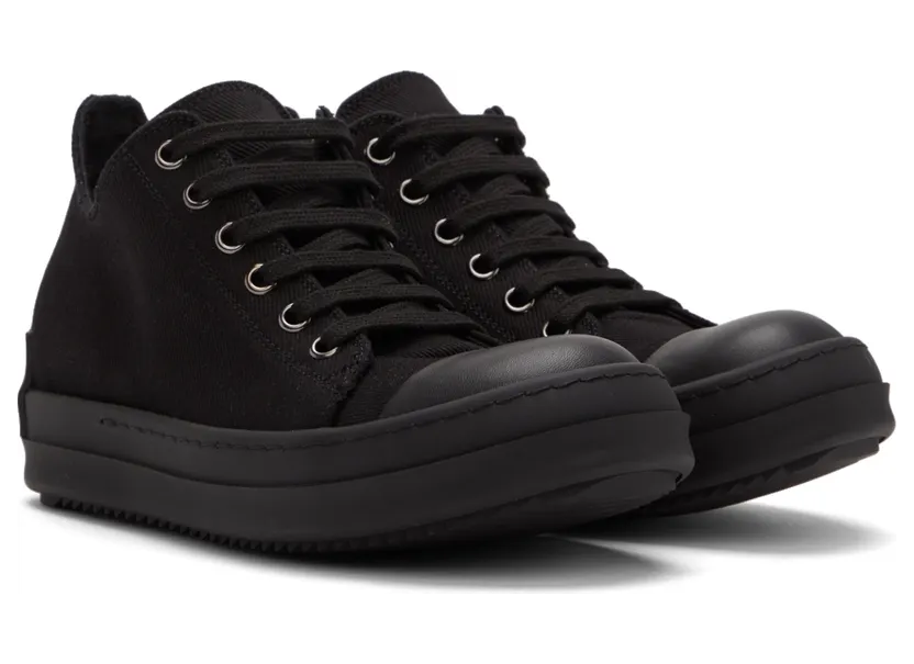 Rick Owens Drkshdw Orange License Plate Low Sneakers (DU01B7802 DMEH1) (4)