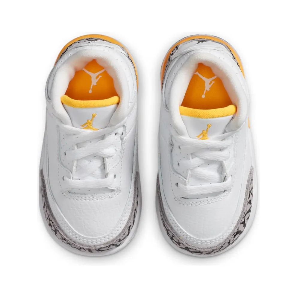 Jordan 3 Retro Laser Orange (TD) White/Black-Laser Orange-Cement Grey (654964-108)