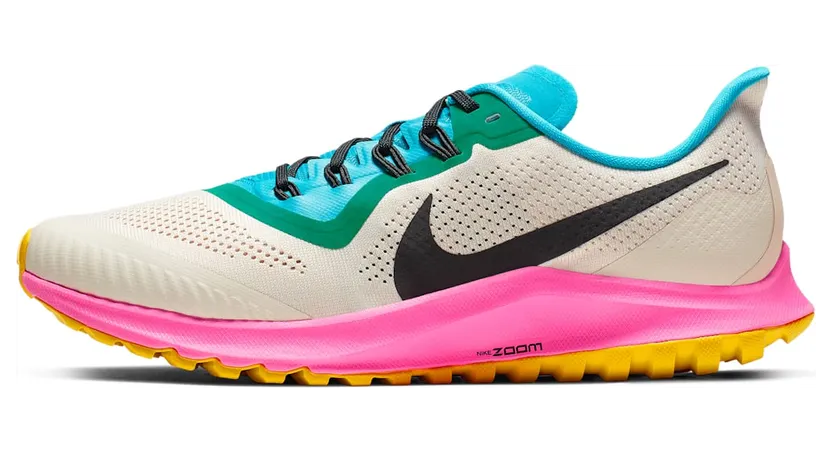 Nike Air Zoom Pegasus 36 Trail Light Orewood Brown Pink Blast Blue Lagoon