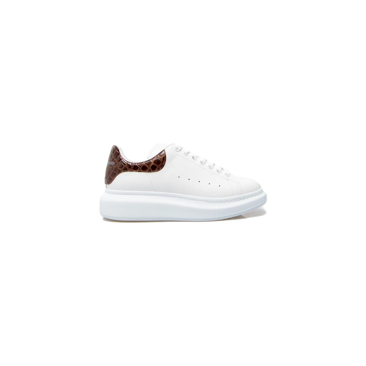 Alexander McQueen Oversized Brown Crocodile