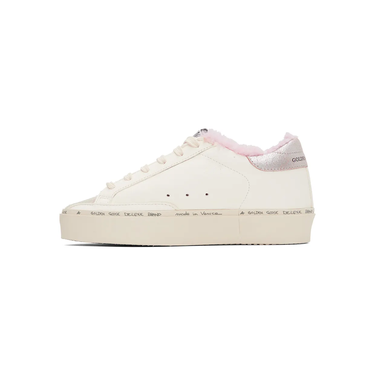 Golden Goose White & Pink Hi Star Low-Top Sneakers (GWF00372.F003269.81793) (3)