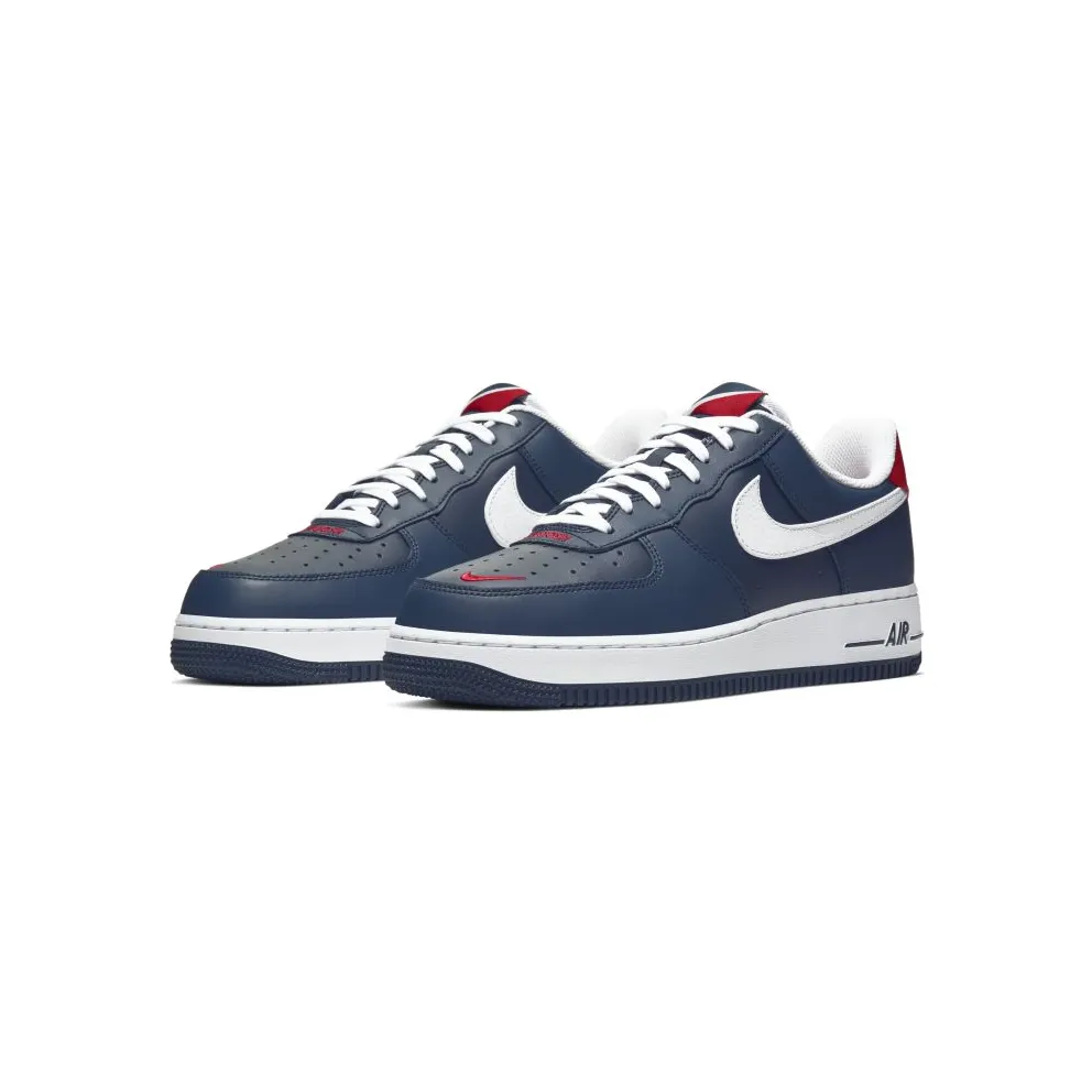 Nike Air Force 1 Low Swoosh Pack Navy Midnight Navy/White-Gym Red (CJ8731-400)