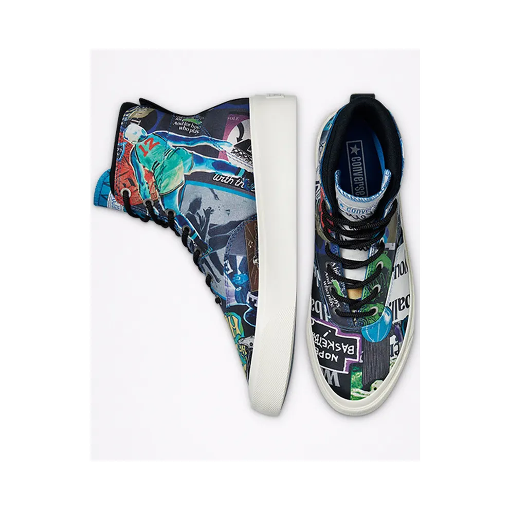 Converse Beat The World Skidgrip High Top Egret/multi/Black (170681C)