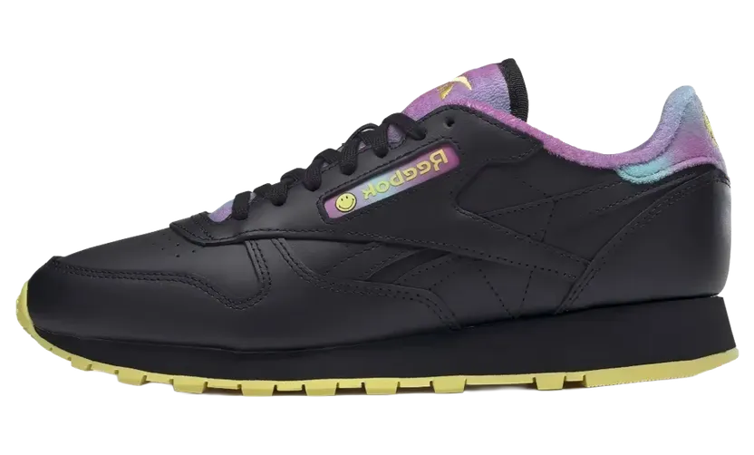 Reebok Classic Leather “Smiley 50th Anniversary – Black” (FZ5806)