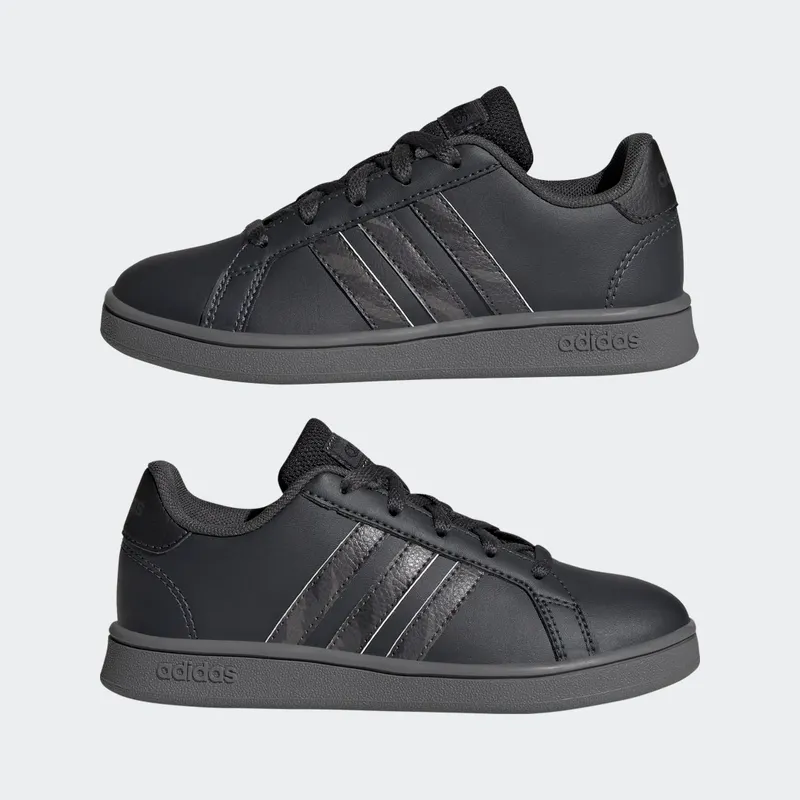 Adidas Grand Court Camouflage Carbon / Grey Four / Core Black (GW6231)
