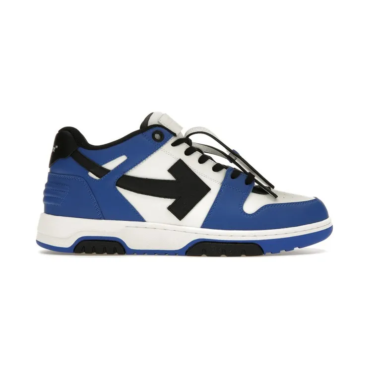 OFF-WHITE Out Of Office OOO Low Tops Navy Blue White Blue (OMIA189S24LEA0064610)
