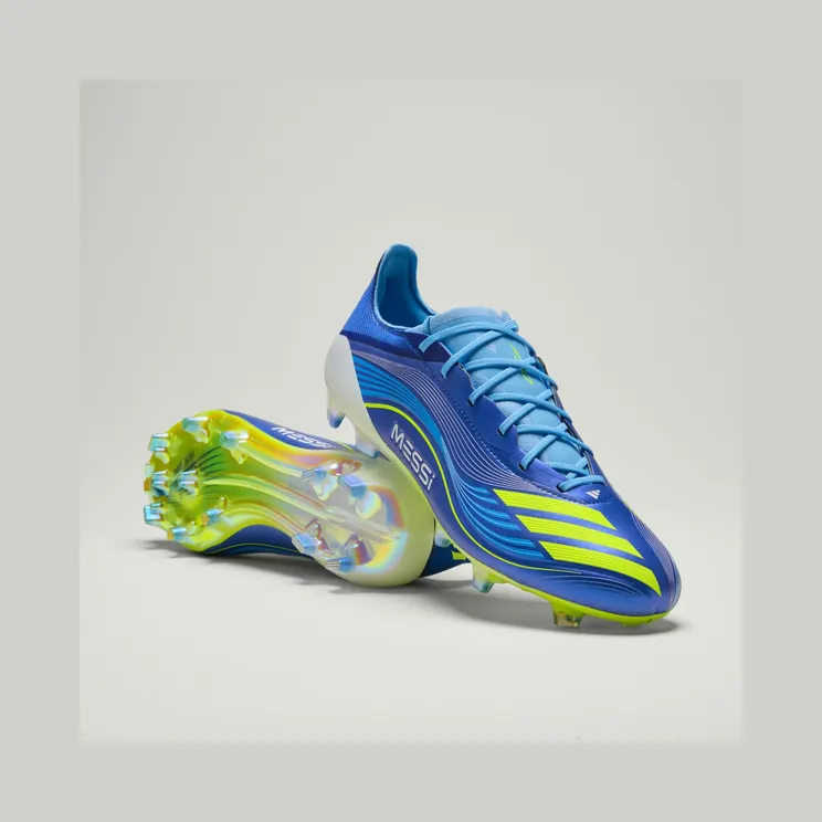 adidas F50 Messi Elite Firm Ground Boots “Royal Blue / Solar Yellow / Semi Blue Burst” (JP7435)