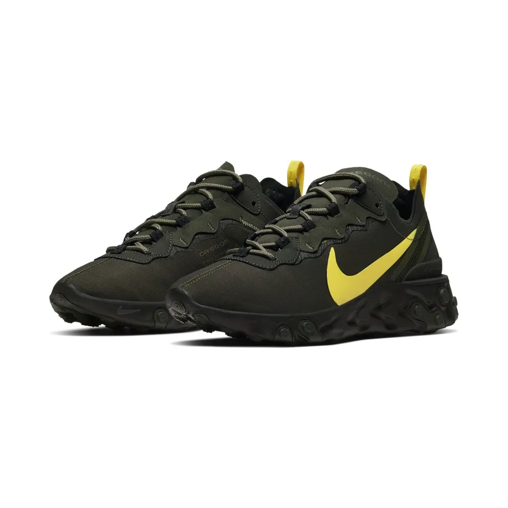 Nike React Element 55 Oregon Sequoia/Black-Medium Olive-Yellow Strike (CK4797-300)