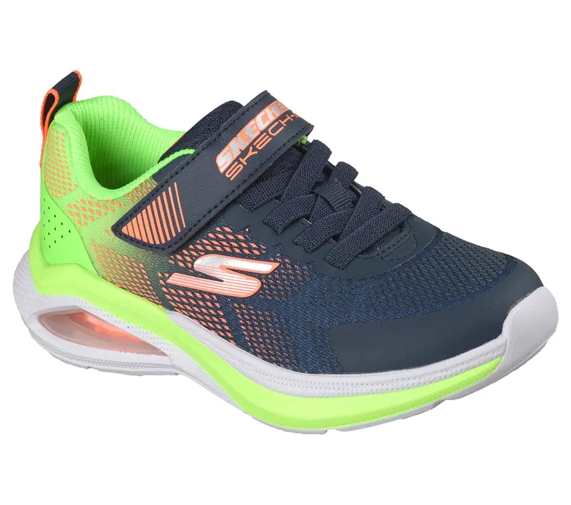 Skechers Microspec Max Velocity Sneaker Marine/Limoen