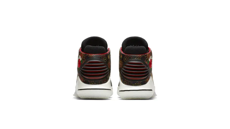 Jordan  XXXII Chinese New Year 2018 (China Release) Black/University Red-White-Metallic Gold (AJ6333-042)