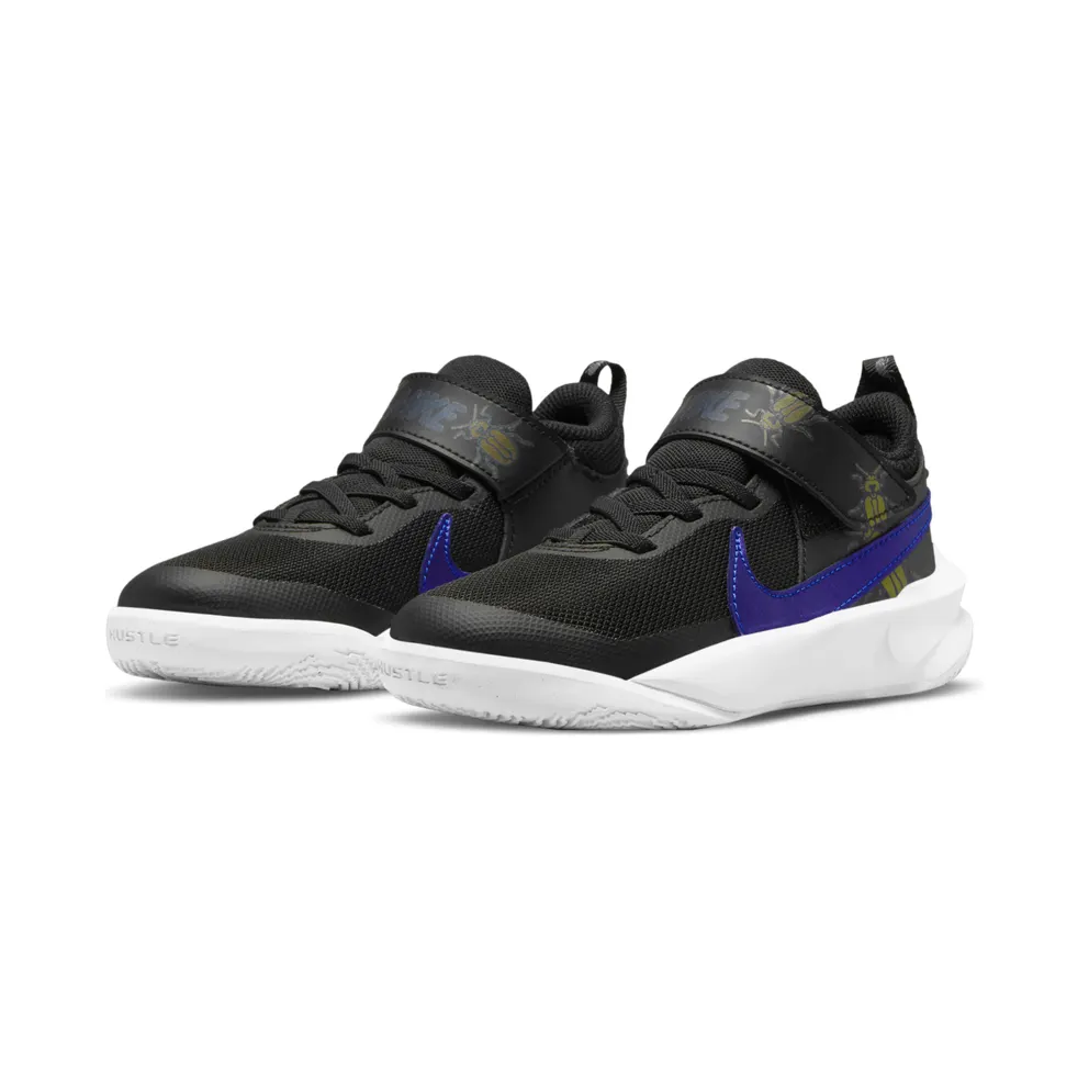 Nike Team Hustle D 10 SE “Black / Chlorine Blue / White / Multi-Colour” (CZ4180-001)