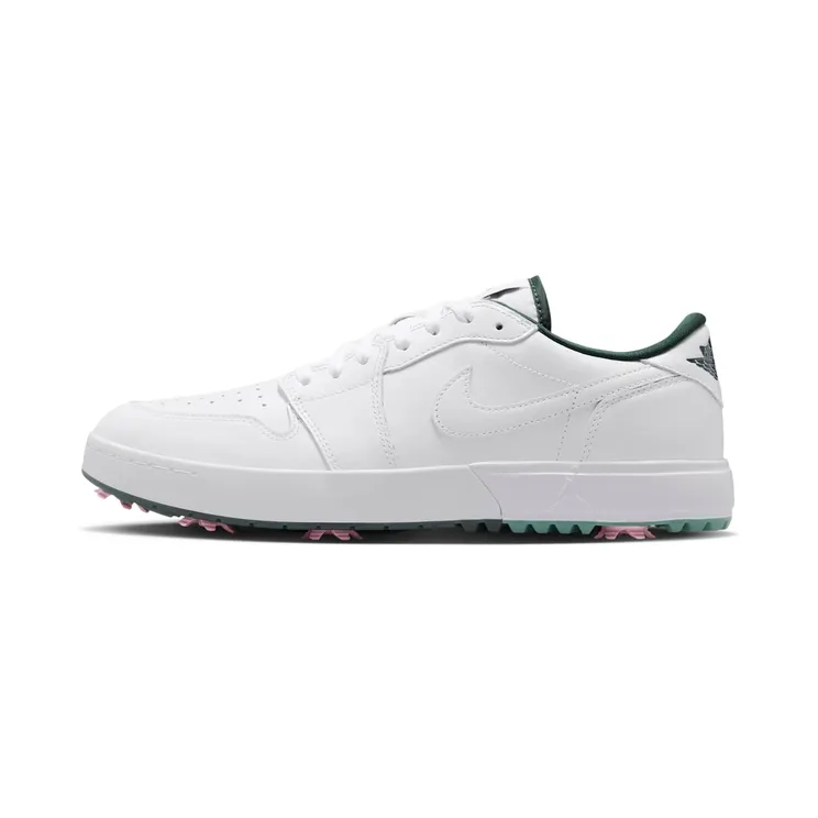 Air Jordan 1 Low Golf Spiked White Fir Elemental Pink “White / Fir / Black” (IQ3417-100)