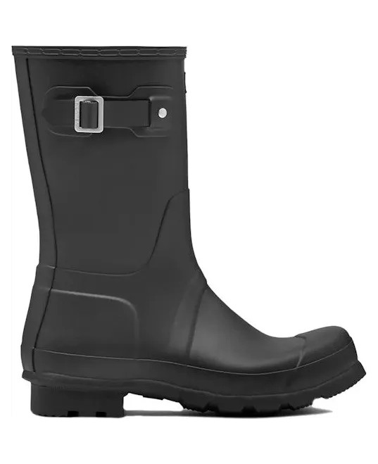 Hunter Original Short Rain Boots Black (MFS9000RMA-BLK)