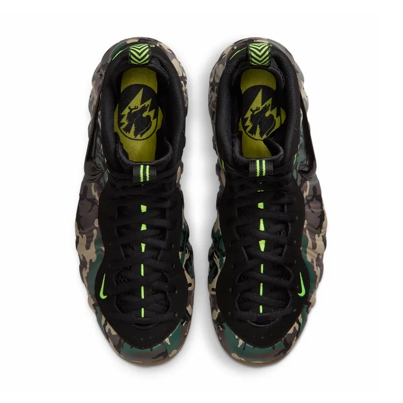Nike Air Foamposite Pro – Camo – “Black / Black-Voltage Green-Gum Dark Brown” (IM5204-001)