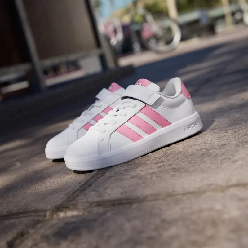 Adidas GRAND COURT 3.0 Shoes KIDS Cloud White / Bliss Pink / Bliss Pink (JP9371)