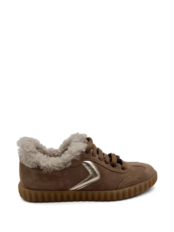 Voile Blanche Ines sneakers with lammy afwerking – Brown (INESFURSUEDE)