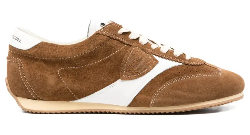 Philippe Model Paris Sneakers mit Wildledereinsätzen – Braun (PNLUD002)