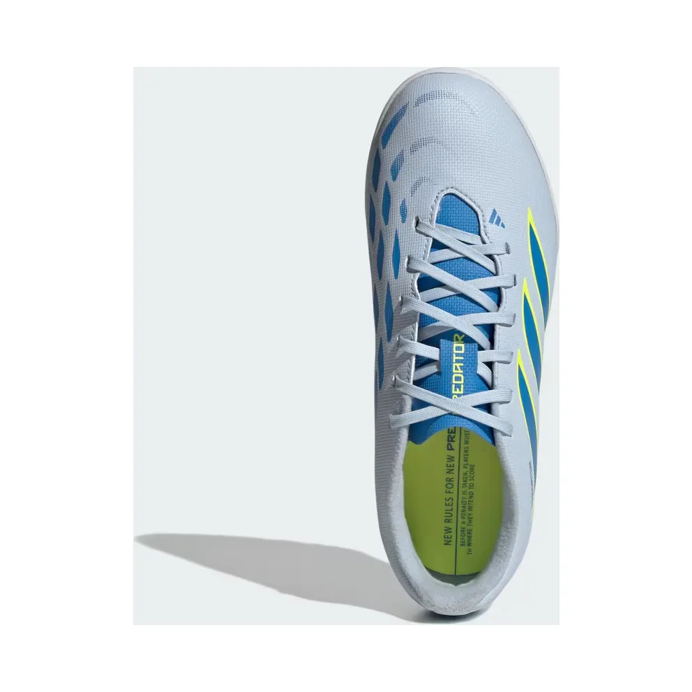 adidas Predator Club Turf Football Shoes Kids “Crystal Sky / Ray Blue / Team Solar Yellow 2” (JS0366)