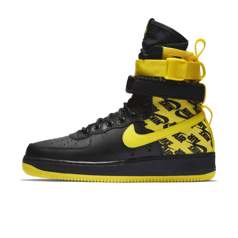 Nike SF Air Force 1 High Black Dynamic Yellow Black/Dynamic Yellow (AR1955-001)