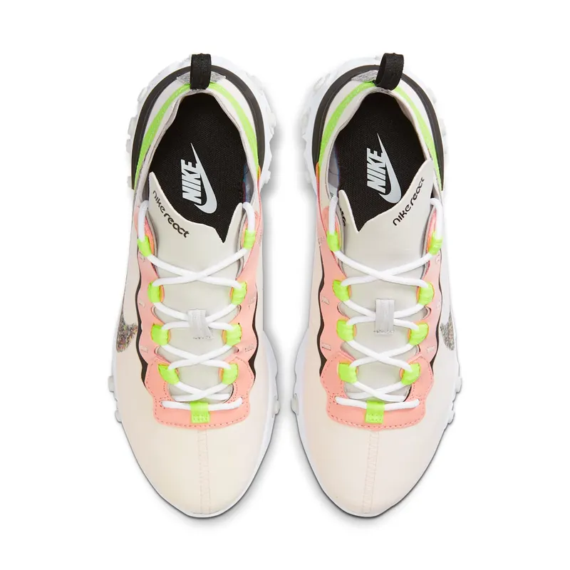 Nike React Element 55 Premium Light Soft Pink (W) Light Soft Pink/Black/Volt (CD6964-600)
