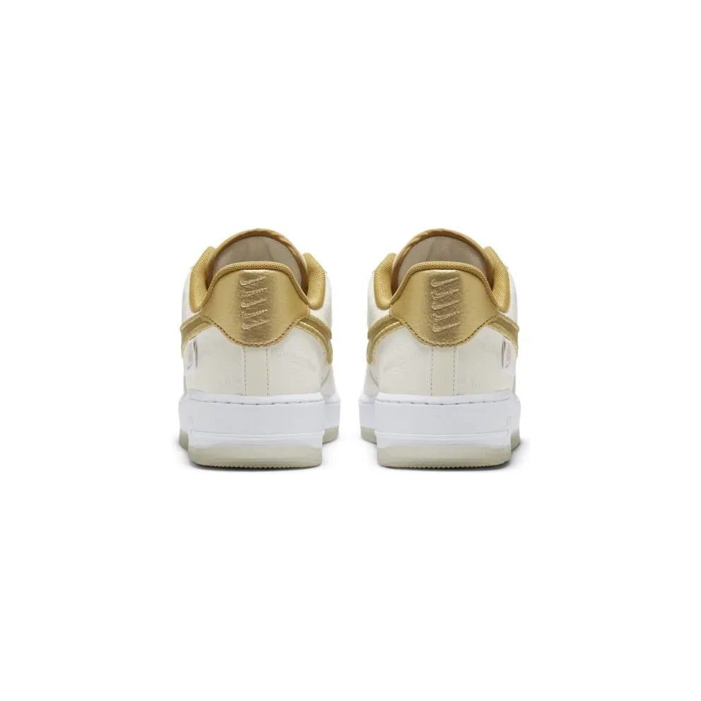 Nike Air Force 1 Low Worldwide Katakana Gold White/Platinum Tint-Pure Platinum-Metallic Gold (DA1343-170)