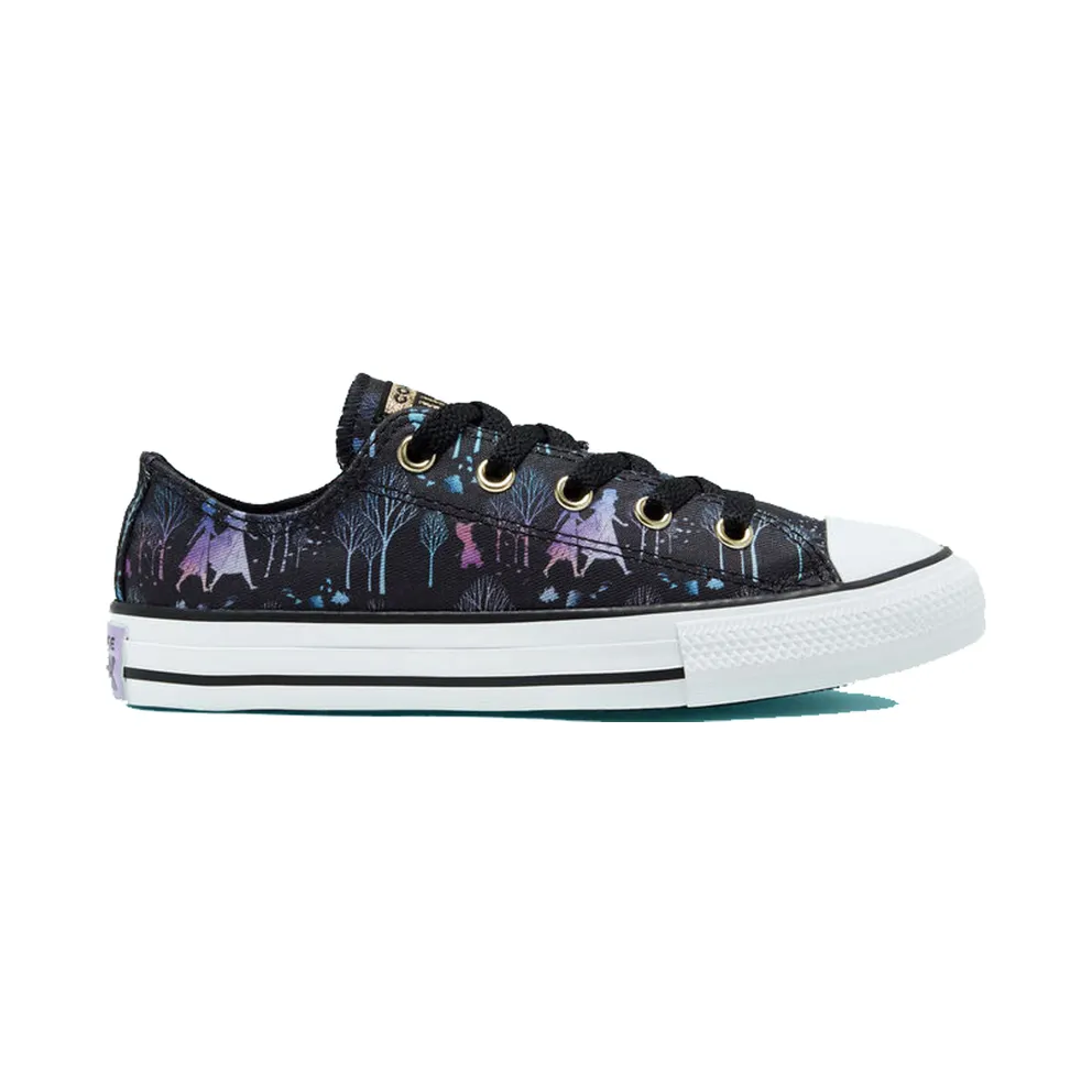 Converse Chuck Taylor All-Star Low Frozen 2 Black (PS) Black/Multi-White (367361F)
