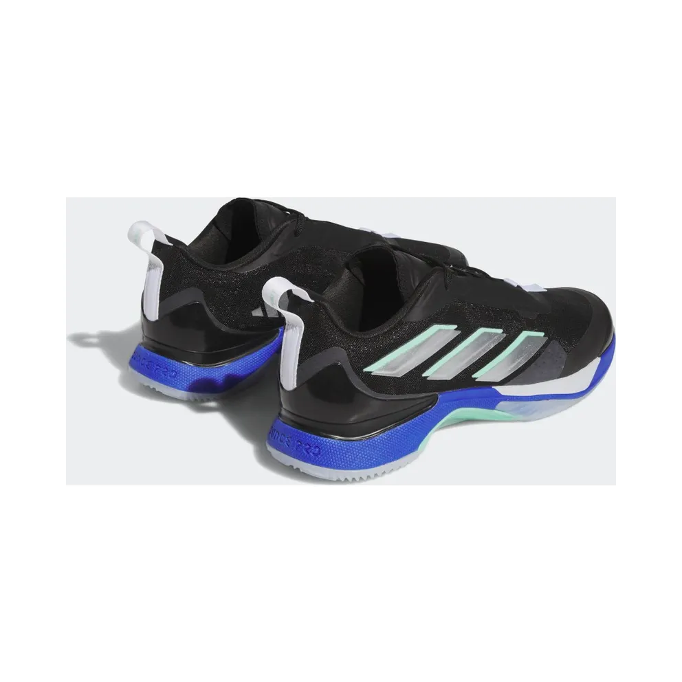 adidas Avacourt Clay Court Tennis Shoes Cloud White / Silver Metallic / Pulse Mint (HQ8410)