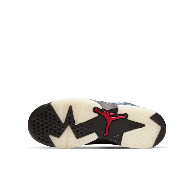Jordan 6 Retro Washed Denim (GS) Washed Denim/Sail-Varsity Red-Black (CV5489-401)