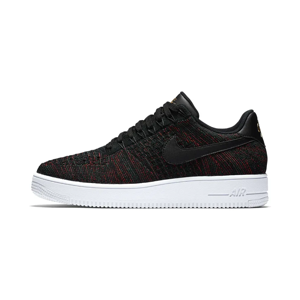 Nike Air Force 1 Ultra Flyknit Low Black Metallic Gold (817419-005)