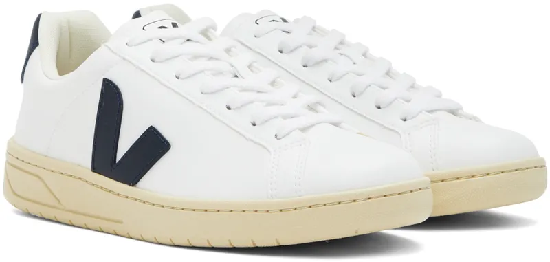 Veja White & Navy Urca Vegan Sneakers (UC0702641)