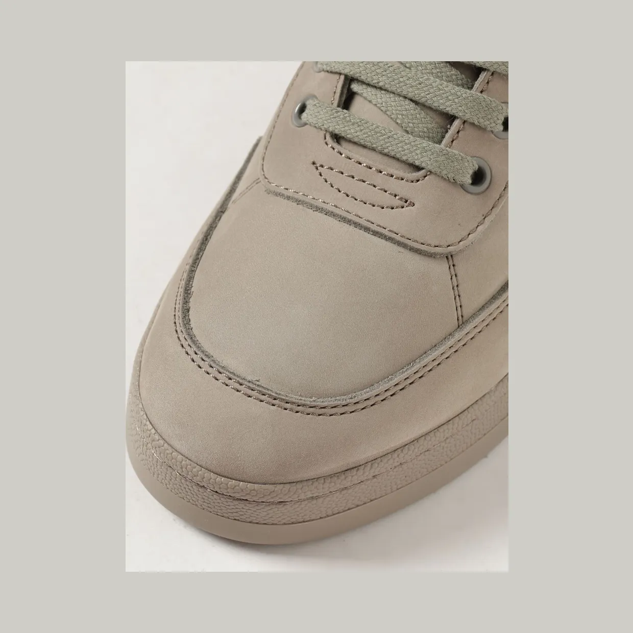 Saint laurent SL/61 Low-Top Sneakers in Nubuck Leather with Embossed Logo Grey (861491AAGZ51216) (3)
