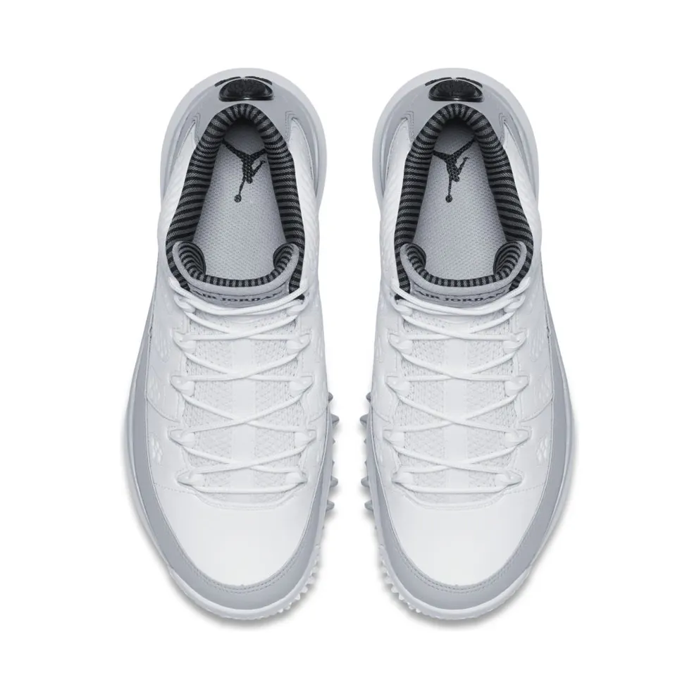 Jordan 9 Retro Golf Cleat Wolf Grey White/Black-Wolf Grey (833798-103)