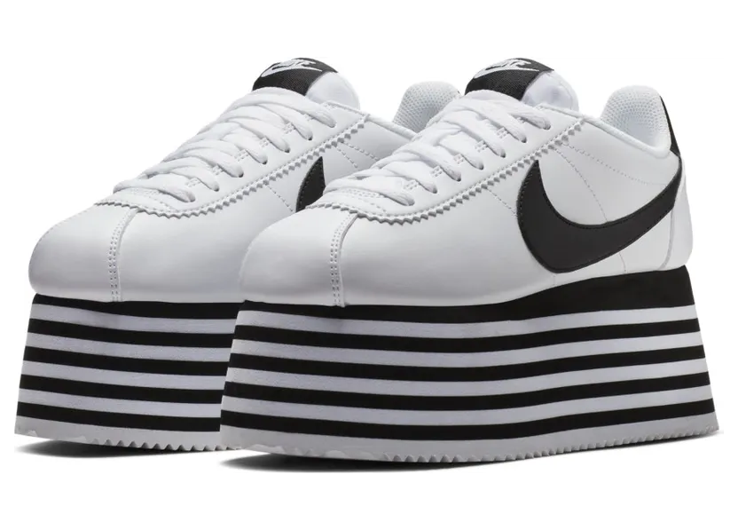 Nike Cortez Platform Comme des Garcons White Black (W)