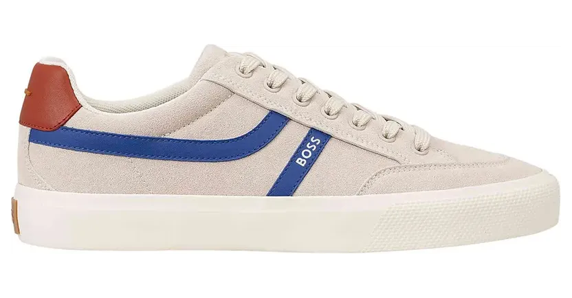 Hugo Boss sneaker Beige / Royal blue/koningsblauw / Rood (50568469-274)