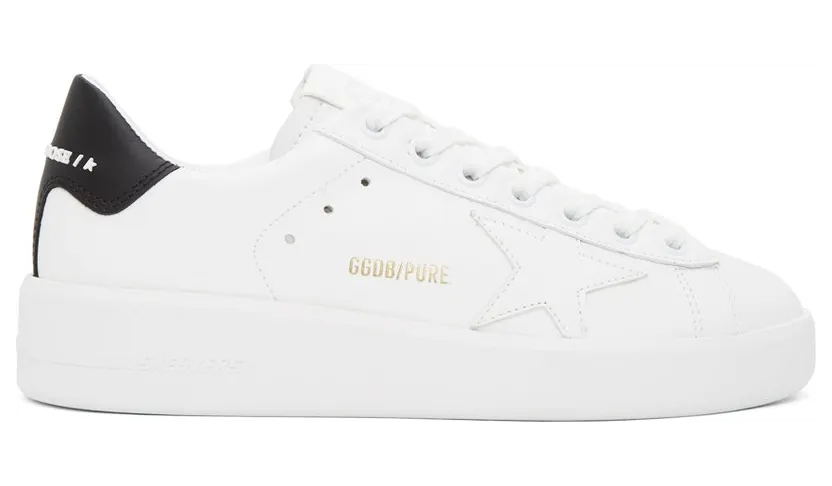 Golden Goose White & Black Purestar Sneakers (F00197.F000537.10283)