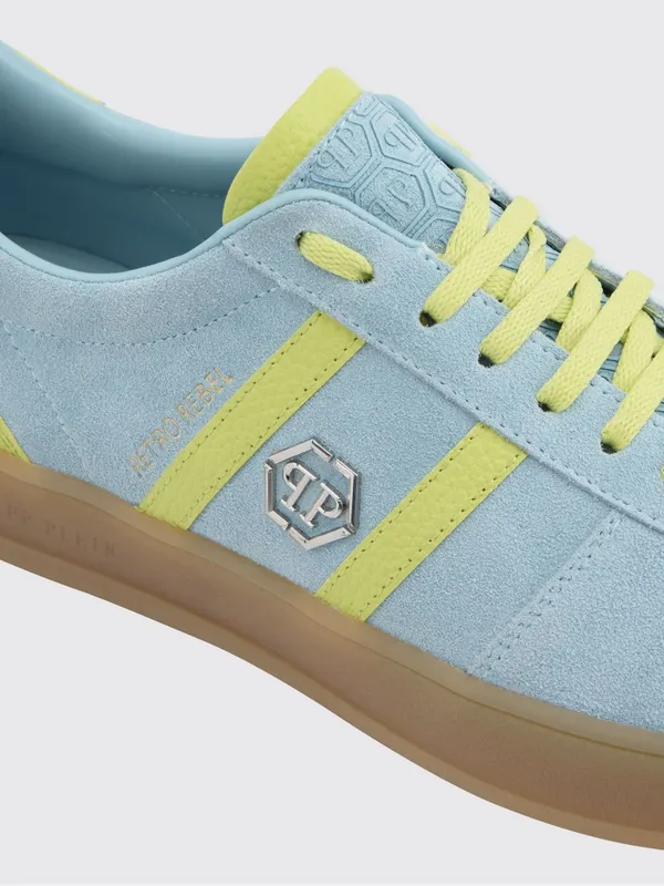 Philipp plein Retro Rebel Suede Sneakers Turquoise (PAFSUSC0941PLE010N07) (3)