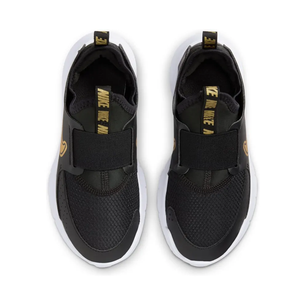 Nike Flex Runner 3 Black White Metallic Gold (FN1449-006)