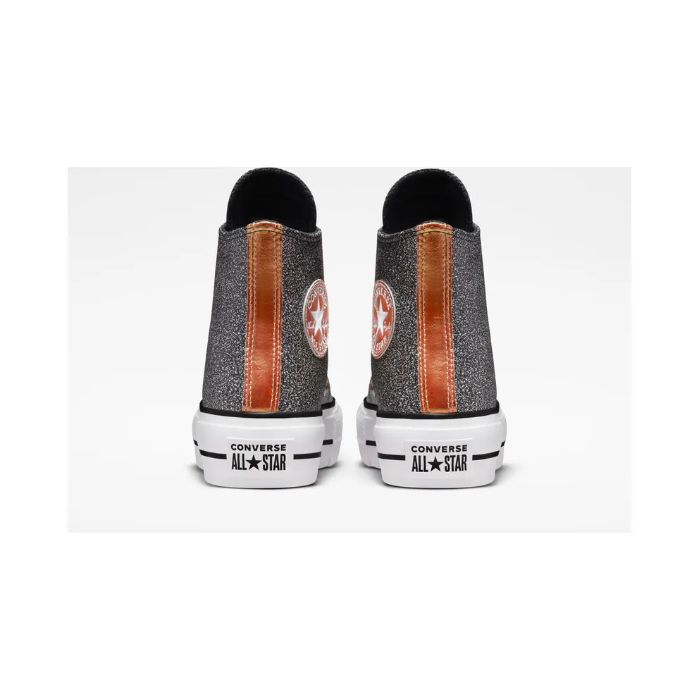 Converse Chuck Taylor All Star Lift Platform Metallic Glitter Black/copper/White (A01301C)