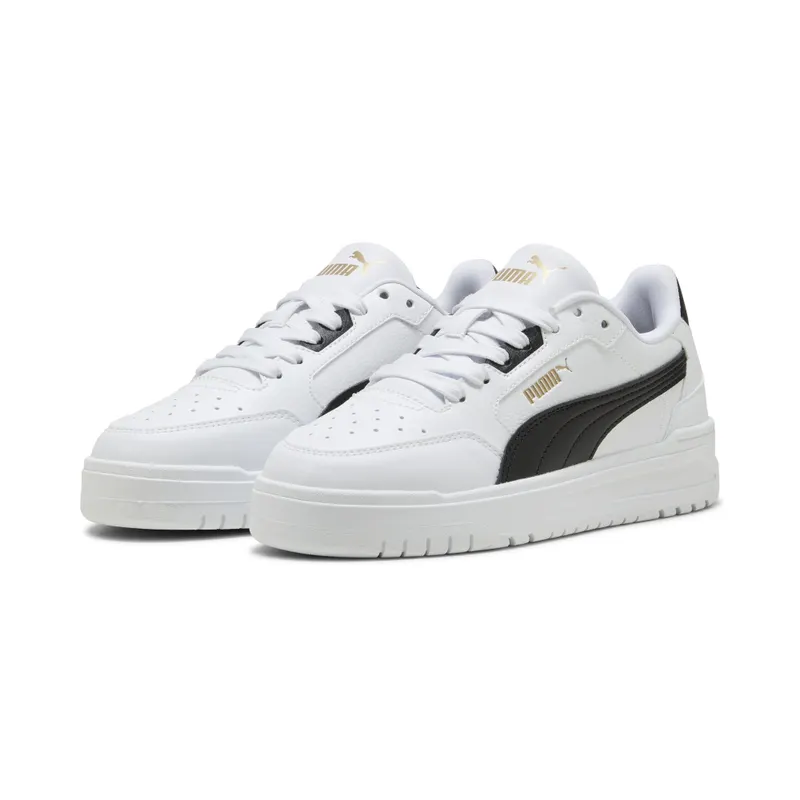Puma Shuffle Downtown Low “Puma White / Puma Black / Puma Gold” (403739_02)