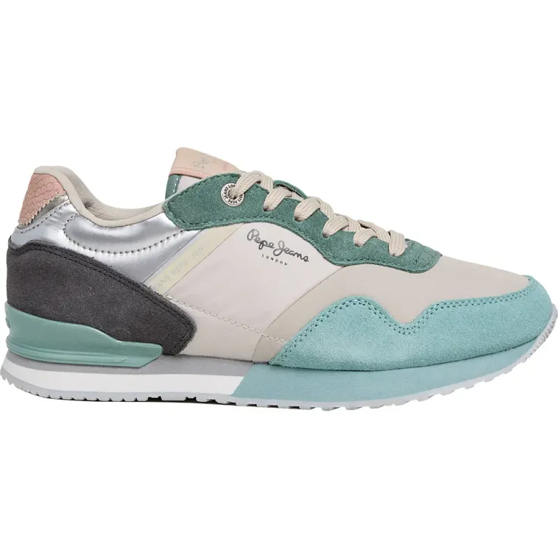 Pepe Jeans PèPè sneaker Grey / Jade Green / Black / Silver (PLS400024-610)