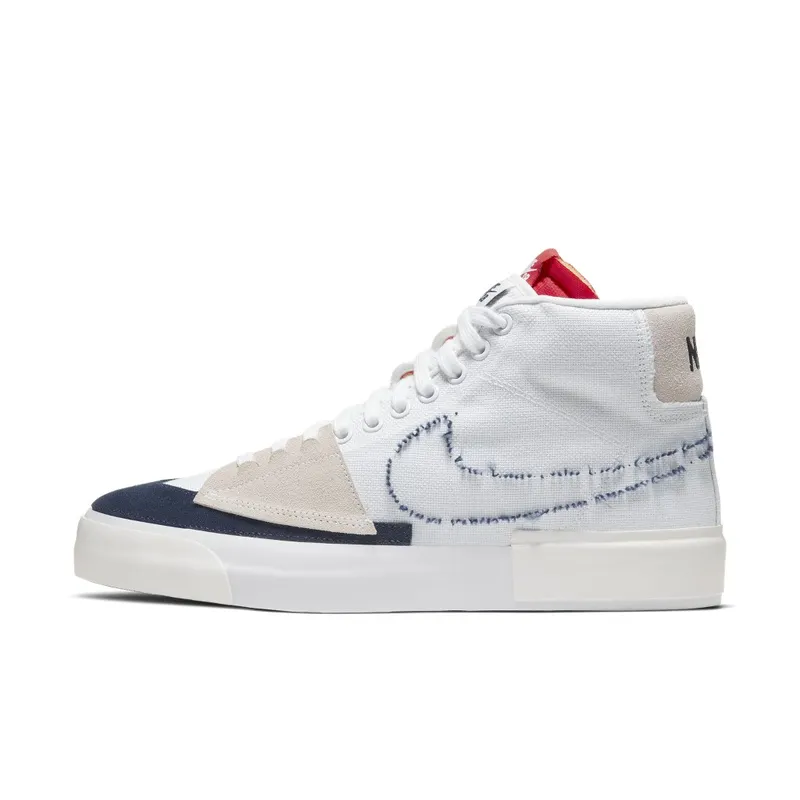 Nike SB Blazer Mid Edge Hack Pack White White/University Red-Summit White-Midnight Navy (CI3833-100)