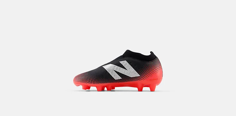 New Balance Tekela Magique V4+ Junior FG Black Energy Red Metallic Silver (GS/PS) (SJT3FR45)