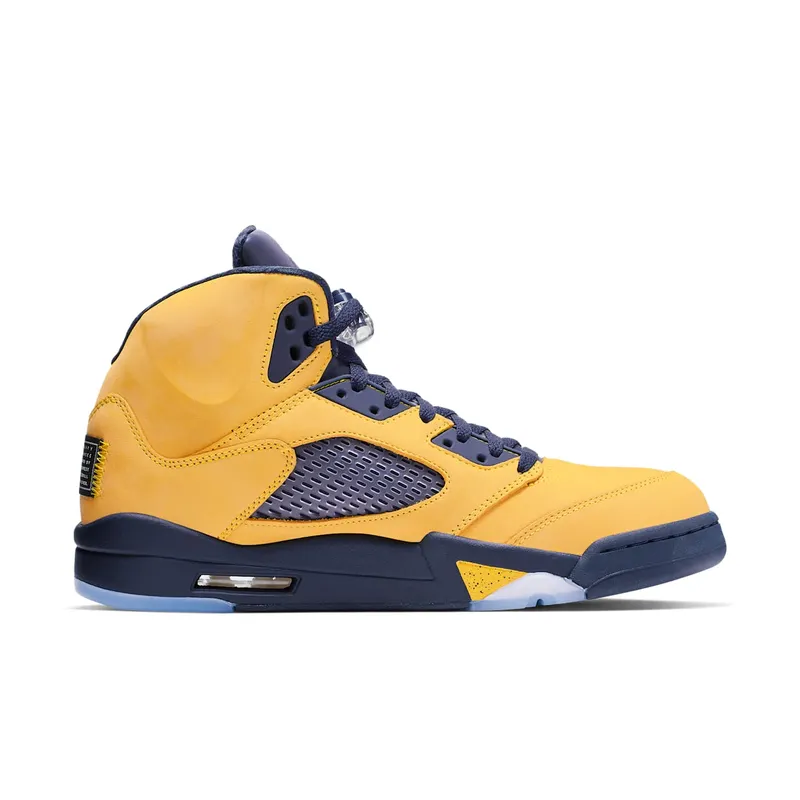 Air Jordan Nike AJ V 5 SP ‘Amarillo’ (Michigan) (2019) (CQ9541-704)