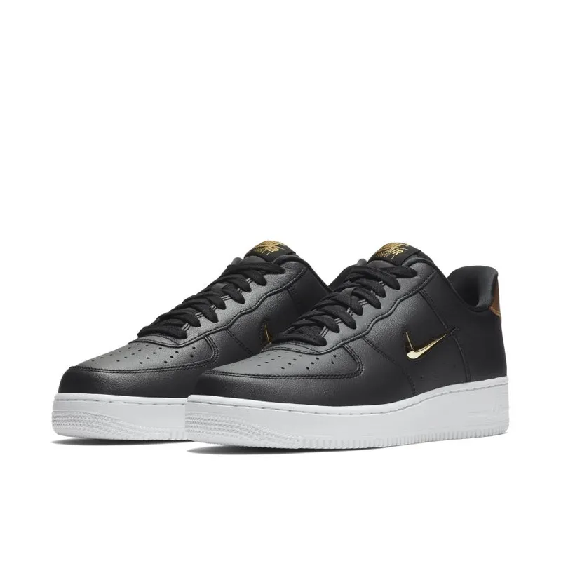 Nike Air Force 1 Low Jewel Black Metallic Gold Black/Metallic Gold-White (AJ9507-003)