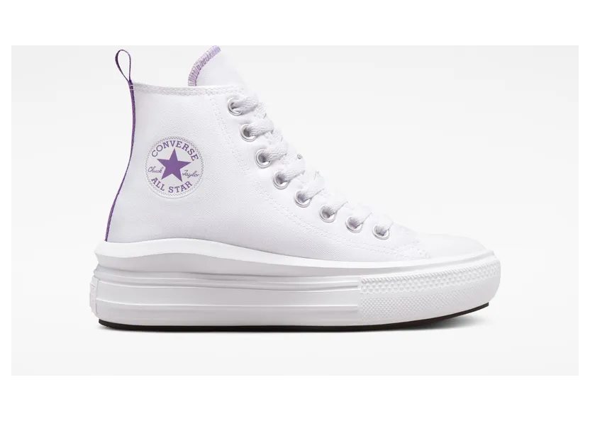 Converse Chuck Taylor All Star Move Platform White/pixel Purple/white