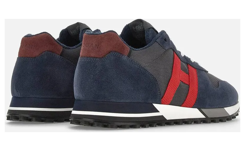 Sneakers Hogan H383 Blue Grey Red (HXM3830AN51PDV746S) (2)