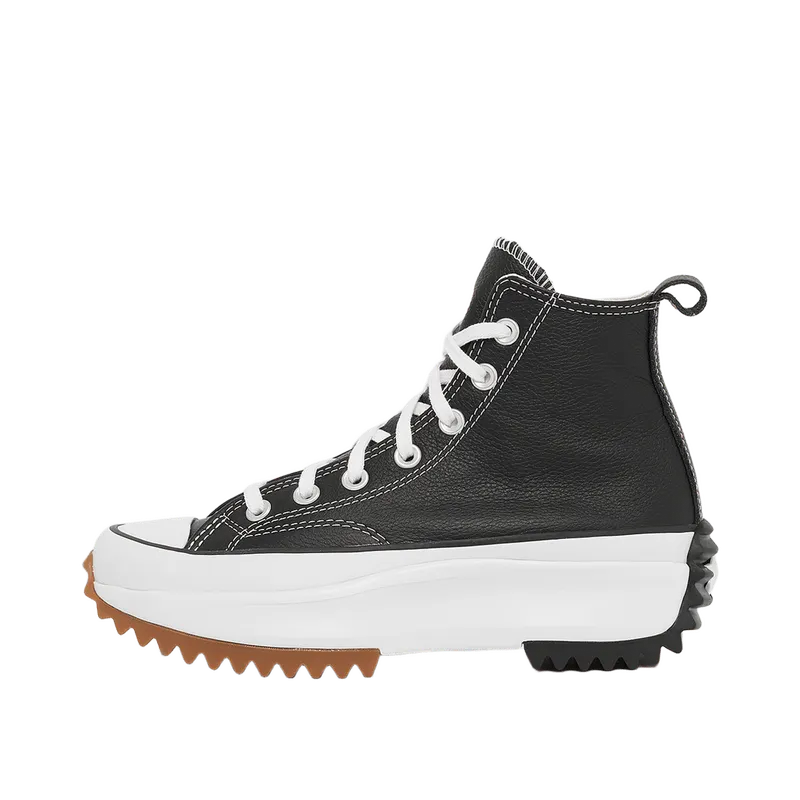 Converse Run Star Hike Platform Foundational Leather Black/White/gum
