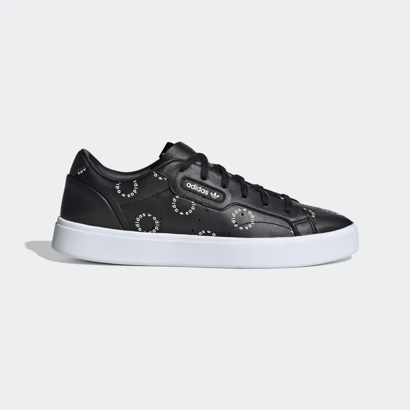 adidas Sleek Core Black / Cloud White / Semi Flash Red (FW2066)