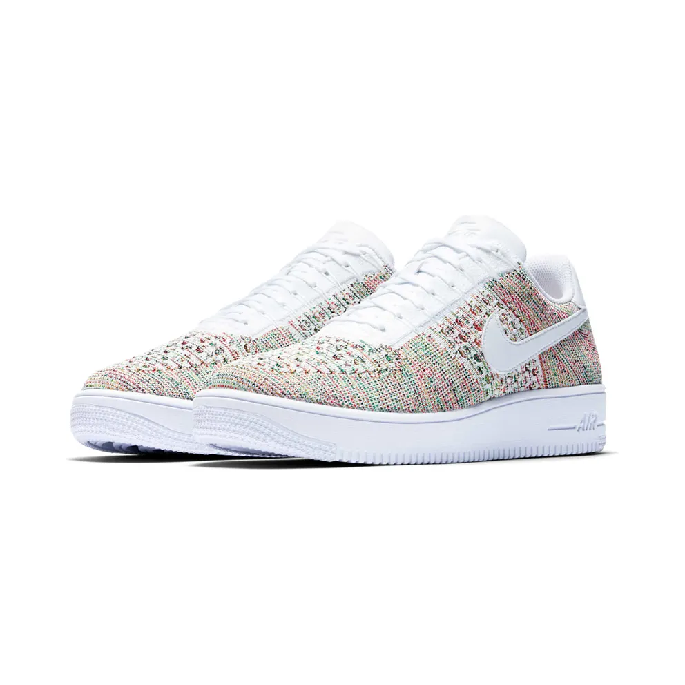 Nike Air Force 1 Ultra Flyknit Low Multi-Color Yellow Strike/White-Bright Crimson-White (817419-701)