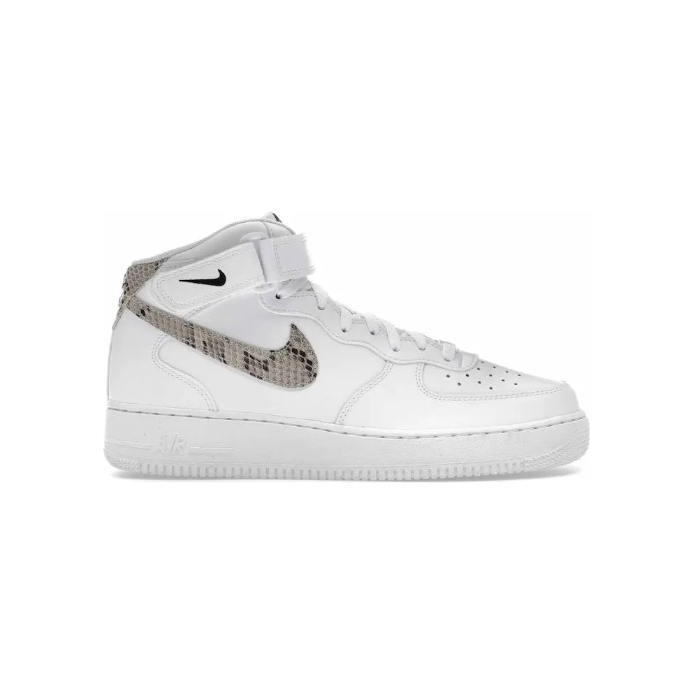 Nike Air Force 1 ’07 Mid White Snake Swoosh (DD9625-101)